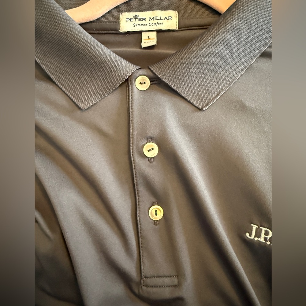 Peter Millar Charcoal Polo Shirt